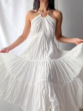 Load image into Gallery viewer, 2000's Flowing Sheer Angelic Cotton Halter Dress (XS-S)