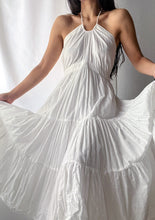 Load image into Gallery viewer, 2000's Flowing Sheer Angelic Cotton Halter Dress (XS-S)