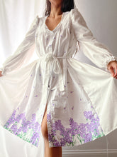 Load image into Gallery viewer, Reimagined Flowing Poet Sleeve Belted Nightgown Dress by Bella Rosalia (XS-M)