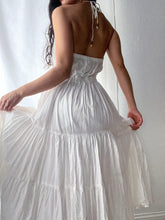 Load image into Gallery viewer, 2000's Flowing Sheer Angelic Cotton Halter Dress (XS-S)