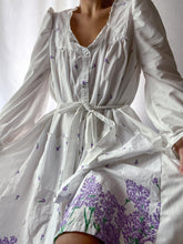 Load image into Gallery viewer, Reimagined Flowing Poet Sleeve Belted Nightgown Dress by Bella Rosalia (XS-M)