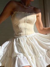 Load image into Gallery viewer, Handmade by Bella Rosalia- Sweetheart Cream Puff Mini Skirt (S-M)