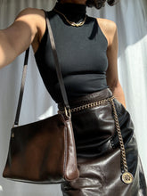 Load image into Gallery viewer, 90’s Vintage Chocolate Leather Midi Skirt (M-XL)