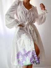 Load image into Gallery viewer, Reimagined Flowing Poet Sleeve Belted Nightgown Dress by Bella Rosalia (XS-M)
