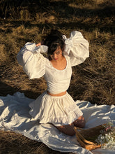 Load image into Gallery viewer, 100% Sustainability Handmade by Bella Rosalia~ Poet Sleeve Cream Victorian-Inspired Bodice (S-L)