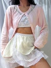 Load image into Gallery viewer, Hand-Embroidered Lily of the Valley Laura Ashley Cardigan by Bella Rosalia (M-XL)