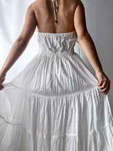 Load image into Gallery viewer, 2000's Flowing Sheer Angelic Cotton Halter Dress (XS-S)