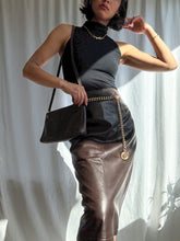 Load image into Gallery viewer, 90’s Vintage Chocolate Leather Midi Skirt (M-XL)
