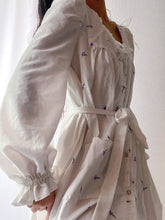 Load image into Gallery viewer, Reimagined Flowing Poet Sleeve Belted Nightgown Dress by Bella Rosalia (XS-M)