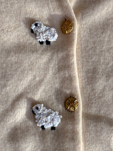 Load image into Gallery viewer, 100% Cashmere 1980’s Vintage Cardigan with Hand-Embroidered Sheep — Made in Scotland
