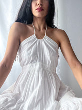 Load image into Gallery viewer, 2000's Flowing Sheer Angelic Cotton Halter Dress (XS-S)