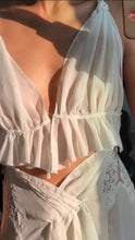 Load image into Gallery viewer, Handmade by Bella Rosalia Ivory Sheer Chiffon Fairy Slip Dress (XS-S)
