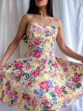 Load image into Gallery viewer, Ethereal 1980’s Stunning Floral Summer Halter Dress (XS-M)