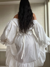Load image into Gallery viewer, 100% Sustainability Handmade by Bella Rosalia~ Poet Sleeve Cream Victorian-Inspired Bodice (S-L)