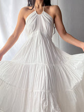 Load image into Gallery viewer, 2000's Flowing Sheer Angelic Cotton Halter Dress (XS-S)