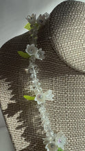 Load and play video in Gallery viewer, Handmade by Pa Thoy- Ivory Rose Crystal Quartz Beaded Floral Necklace by Plum Blossom Jewelry