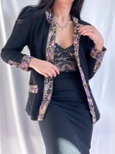 Load image into Gallery viewer, 90’s Vintage Versace Inspired Cardigan Sweater— Made in USA (XS-S)