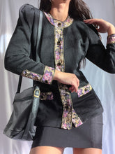 Load image into Gallery viewer, 90’s Vintage Versace Inspired Cardigan Sweater— Made in USA (XS-S)