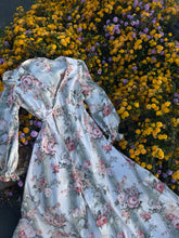 Load image into Gallery viewer, Handmade by Bella Rosalia Floral Panel Creamy Wrap Dress (XS-M)
