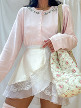 Load image into Gallery viewer, Hand-Embroidered Lily of the Valley Laura Ashley Cardigan by Bella Rosalia (M-XL)
