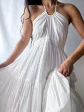 Load image into Gallery viewer, 2000&#39;s Flowing Sheer Angelic Cotton Halter Dress (XS-S)
