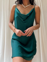 Load image into Gallery viewer, 100% Silk 1980’s Victoria’s Secret Gold Label Cowl Neck Slip Dress (S-L)
