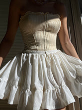 Load image into Gallery viewer, Handmade by Bella Rosalia- Sweetheart Cream Puff Mini Skirt (S-M)
