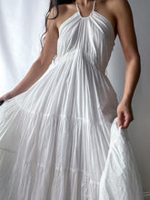 Load image into Gallery viewer, 2000&#39;s Flowing Sheer Angelic Cotton Halter Dress (XS-S)
