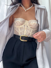 Load image into Gallery viewer, 1980s Vintage Pewter Grey 100% Silk Blouse (S-L)
