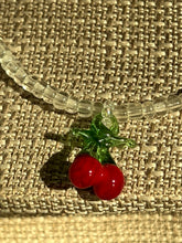 Load image into Gallery viewer, Handmade by Pa Thoy- 18” Beaded Glass Blown Cherry Necklace by Plum Blossom Jewelry
