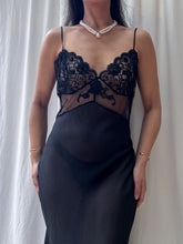 Load image into Gallery viewer, Rare Vintage Victoria’s Secret Full Length Chiffon Silk Slip Dress (S-M)
