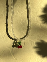 Load image into Gallery viewer, Handmade by Pa Thoy- 18” Beaded Glass Blown Cherry Necklace by Plum Blossom Jewelry
