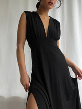 Load image into Gallery viewer, Grecian Goddess of Night Maxi Dress- Made in USA (XS-M)
