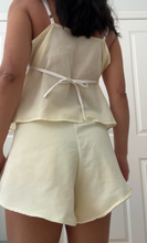 Load image into Gallery viewer, Buttercream Yellow Handmade Shorts by Bella Rosalia (XS-M)
