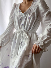 Load image into Gallery viewer, Reimagined Flowing Poet Sleeve Belted Nightgown Dress by Bella Rosalia (XS-M)
