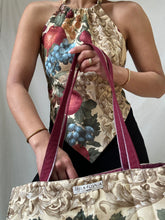 Load image into Gallery viewer, Handmade Backless Halter Tie Top Fruit Jacquard Pattern by Bella Rosalia (XS-M)
