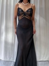 Load image into Gallery viewer, Rare Vintage Victoria’s Secret Full Length Chiffon Silk Slip Dress (S-M)
