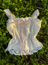 Load image into Gallery viewer, Handmade by Bella Rosalia 100% Cotton Vintage-Inspired Princess Camisole Top (XS-M)
