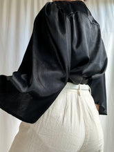 Load image into Gallery viewer, 1930’s Inspired 1990&#39;s Vintage Cropped Satin Evening Blouse. (XS-S)
