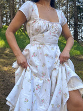 Load image into Gallery viewer, 1950’s Inspired Floral Prairie Dress Handmade by Bella Rosalia (XS-M)

