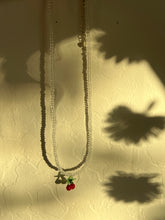 Load image into Gallery viewer, Handmade by Pa Thoy- 18” Beaded Glass Blown Cherry Necklace by Plum Blossom Jewelry
