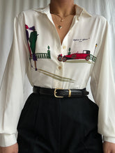 Load image into Gallery viewer, Defense D’Afficher Parisian Made Cream Button Up Blouse (XS-L)
