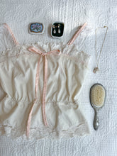 Load image into Gallery viewer, Handmade by Bella Rosalia 100% Cotton Vintage-Inspired Princess Camisole Top (XS-M)
