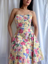 Load image into Gallery viewer, Ethereal 1980’s Stunning Floral Summer Halter Dress (XS-M)
