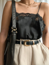 Load image into Gallery viewer, 1980s Christian Dior Black Lace-Trim Camisole · Made in USA (S-L)

