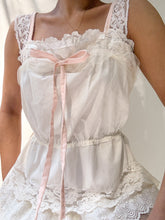 Load image into Gallery viewer, Handmade by Bella Rosalia 100% Cotton Vintage-Inspired Princess Camisole Top (XS-M)
