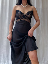 Load image into Gallery viewer, Rare Vintage Victoria’s Secret Full Length Chiffon Silk Slip Dress (S-M)
