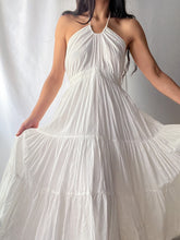 Load image into Gallery viewer, 2000&#39;s Flowing Sheer Angelic Cotton Halter Dress (XS-S)
