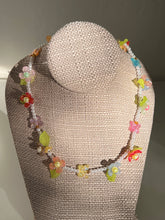 Load image into Gallery viewer, Handmade by Pa Thoy- Floral and Butterfly Pearl Beaded Necklace by Plum Blossom Jewelry
