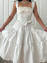 Load image into Gallery viewer, Incredible 3 Tier Flowing Ivory Skirt Handmade by Bella Rosalia (XS-XL)
